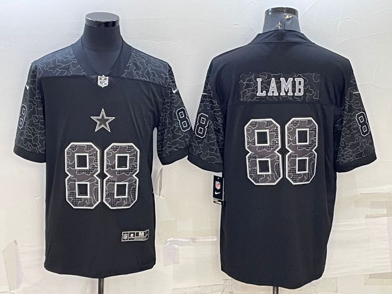 Men Dallas Cowboys 88 Lamb Black Reflector 2022 Nike Limited NFL Jersey